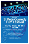 Poster, St. Pete Comedy Film Festival, 2014 by Ward Smith and Studio at 620