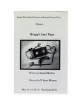 Program, Krapp's Last Tape, Samuel Beckett, 2006 by Studio at 620, T. Scott Wooten, Steve Garland, Quirky White Chicks, and Renegade Theatre Project