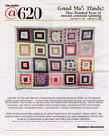 Program, Grand Ma's Hands: One Hundred Years of African American Quilting, 2004 by Sangoyemi A. Ogunsanwa, Studio at 620, Bob Devin Jones, and Dave Ellis