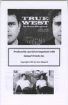 Program, True West, 2014