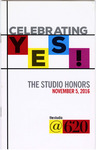 Program, The Studio Honors: Celebrating Yes!, 2016