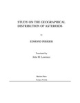 Study on the Geographical Distribution of Asteroids: A Translation of <em>Étude sur la Repartition Géographique des Astérides</em>