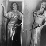 Drag queen in two piece dress by Bobby, 1923-2008 Smith