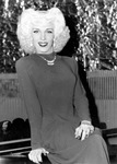Drag queen with blonde wig by Bobby, 1923-2008 Smith