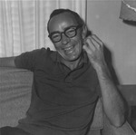 Man in polo shirt and glasses by Bobby, 1923-2008 Smith