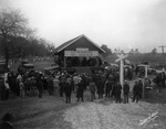 Crowd Gathered at Field Office of Christina Development Company, December 21, 1925 by Burgert Brothers