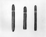 Advertisement photograph featuring three Bering cigars by Burgert Brothers