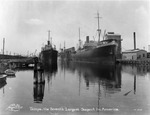 Cargo ships Lake Pearl and Jupiter docked at Port Tampa by Burgert Brothers