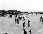 Crowds and Palm Shelters at Pass-a-Grille Beach, July 1926