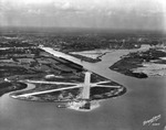 Aerial View of Tampa, Davis Islands, and the Peter O. Knight Airport, October 8, 1936