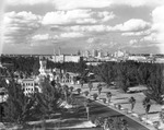 Davis Boulevard with the Palace of Florence and Tampa General Hospital in the Distance by Burgert Brothers