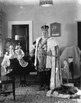 King Gasparilla XV in his chambers before the Gasparilla Parade by Burgert Brothers