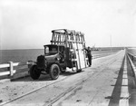 Glass Delivery Truck Crossing the Gandy Bridge by Burgert Brothers