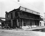 Fire Damage at Pino's Barbershop and the Lion Cafe on 9th Avenue, June 25, 1935 by Burgert Brothers