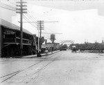 Lafayette Street viewed from Ashley Street with the Tampa Bay Hotel visible in the distance by Burgert Brothers