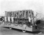 Oldsmar Float During a Gasparilla Parade by Burgert Brothers