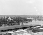 Rooftop view from Bay View Hotel looking west at Atlantic Coast Line Freight Depot, Plant Park, and West Tampa by Burgert Brothers