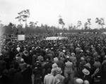 Spectators Watch Jack Dempsey Spar in a Promotional Fight at the Forest Hills Country Club, February 4, 1926
