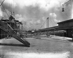 Stevedores Unloading Phosphate from Ship to Boxcar at the Port of Tampa, September 13, 1926 by Burgert Brothers