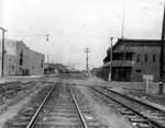 Railroad Tracks Crossing East Broadway Avenue in Ybor City, may 1932