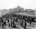 Spectators at the Race Track During the Florida State Fair by Burgert Brothers