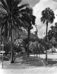 Plant Park Entrance Landscaping and Sign in Front of the University of Tampa, September 5, 1936