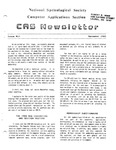 CAS Newsletter, Issue 13, December 1983
