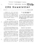 CAS Newsletter, Issue 14, February 1985 by Robert Hoke