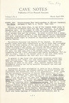 Cave Notes, Volume 1, No. 2, March/April 1959 by Cave Research Associates