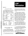 Cave Research Foundation Newsletter, Summer 1977