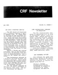 Cave Research Foundation Newsletter, Volume 13, No. 2, May 1985