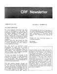 Cave Research Foundation Newsletter, Volume 15, No. 1&2, February/May 1987