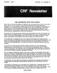Cave Research Foundation Newsletter, Volume 15, No. 3, August 1987