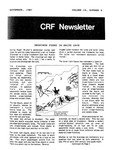 Cave Research Foundation Newsletter, Volume 15, No. 4, November 1987