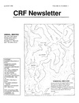 Cave Research Foundation Newsletter, Volume 18, No. 3, August 1990