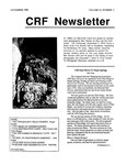 Cave Research Foundation Newsletter, Volume 18, No. 4, November 1990