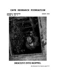 Cave Research Foundation Newsletter, Volume 34, No. 3, August 2006