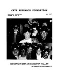 Cave Research Foundation Newsletter, Volume 35, No. 2, May 2007