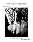 Cave Research Foundation Newsletter, Volume 36, No. 3, August 2008 by William Payne