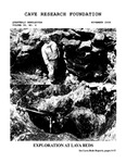 Cave Research Foundation Newsletter, Volume 36, No. 4, November 2008