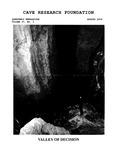 Cave Research Foundation Newsletter, Volume 37, No. 3, August 2009