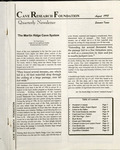 Cave Research Foundation Newsletter, Volume 26, No. 3, August 1998