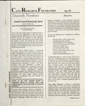 Cave Research Foundation Newsletter, Volume 27, No. 2, May 1999