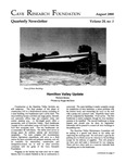 Cave Research Foundation Newsletter, Volume 28, No. 1, August 2000