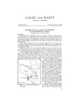 Caves and karst: Research in speleology Cave notes