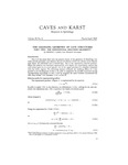 Caves and karst: Research in speleology Cave notes by Cave Research Associates