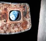 Annotated Apollo 11 Command Module Hatch