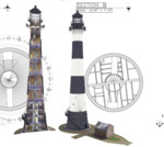Cape Canaveral Lighthouse and Sectional View by Center for Digital Heritage and Geospatial Information