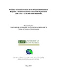 Potential economic effects of the proposed Dominican Republic-Central America free trade agreement (DR-CAFTA) on the state of Florida by University of South Florida. Center for Economic Development Research