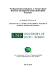 Economic contributions of Florida's small business development centers to the state economy